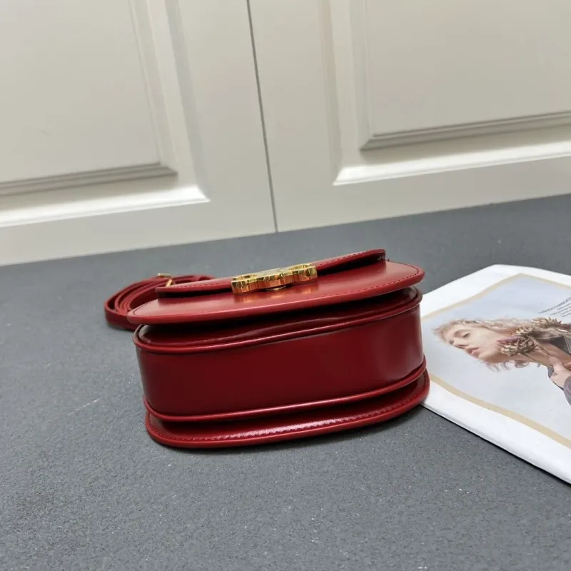 Celine Red Mini Top Handle Bag 7767SQ - Image 6