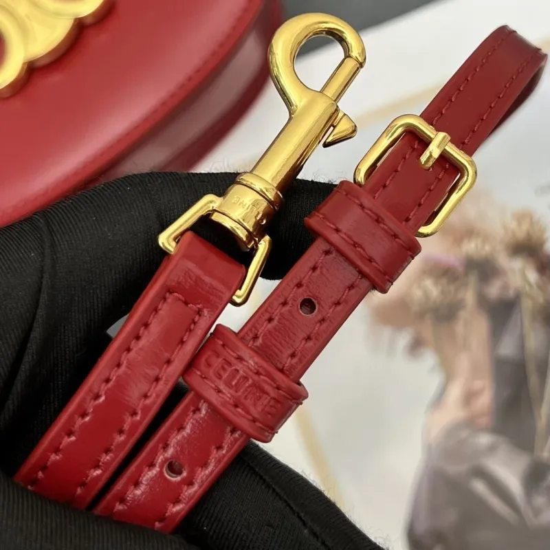 Celine Red Mini Top Handle Bag 7767SQ - Image 9