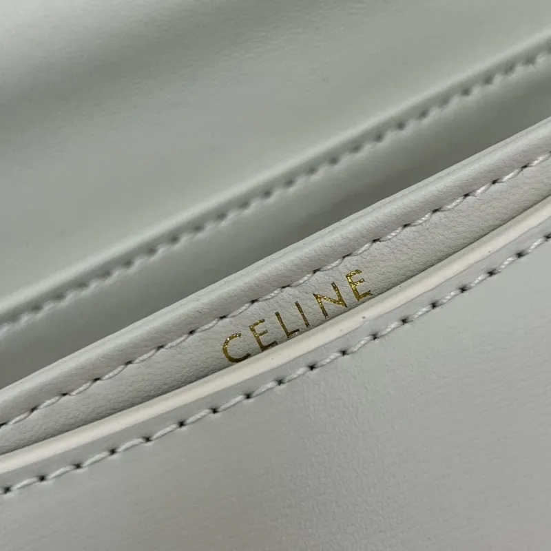 Alternative view of Celine White Top Handle Crossbody Bag 7767SQ 17x12x5cm