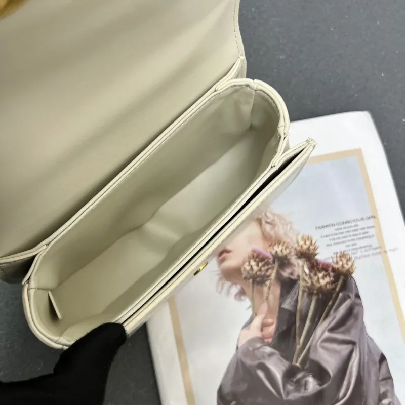 Celine White Top Handle Crossbody Bag 7767SQ 17x12x5cm - Image 10