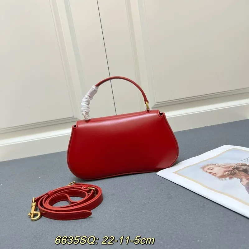 Alternative view of Celine Red Top Handle Crossbody Bag 6635SQ
