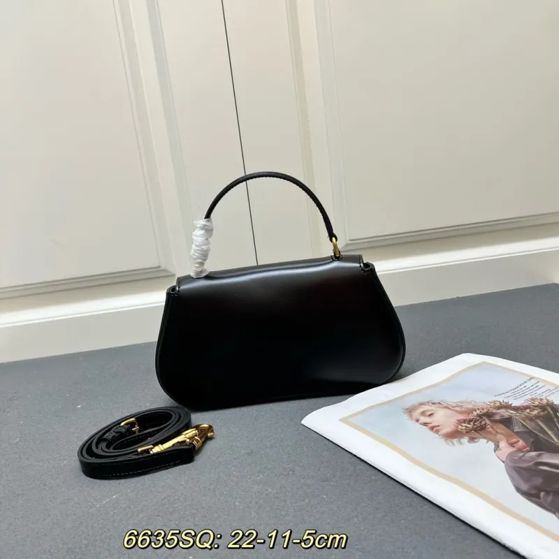 Alternative view of Celine Black Top Handle Crossbody Bag 6635SQ