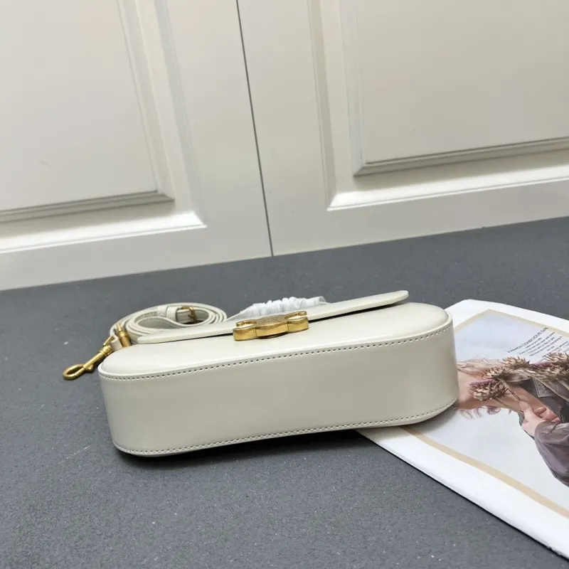 Celine Cream White Top Handle Crossbody Bag 6635SQ - Image 8