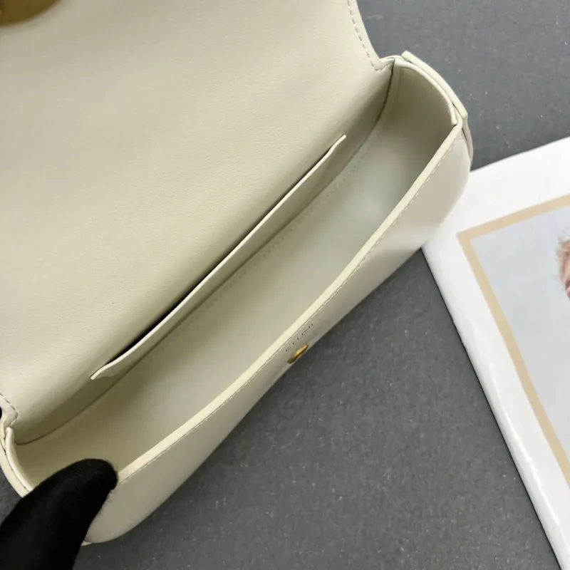 Celine Cream White Top Handle Crossbody Bag 6635SQ - Image 10