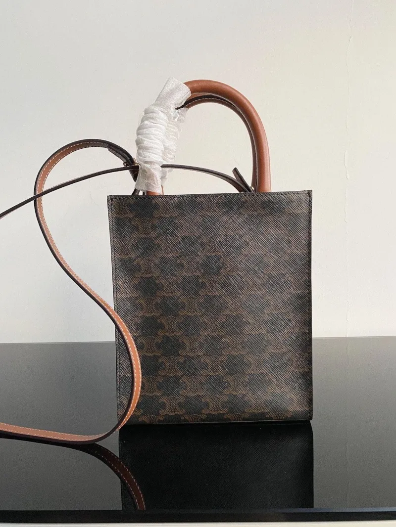 Celine Monogram Top Handle Crossbody Tote Bag 174 - Image 3