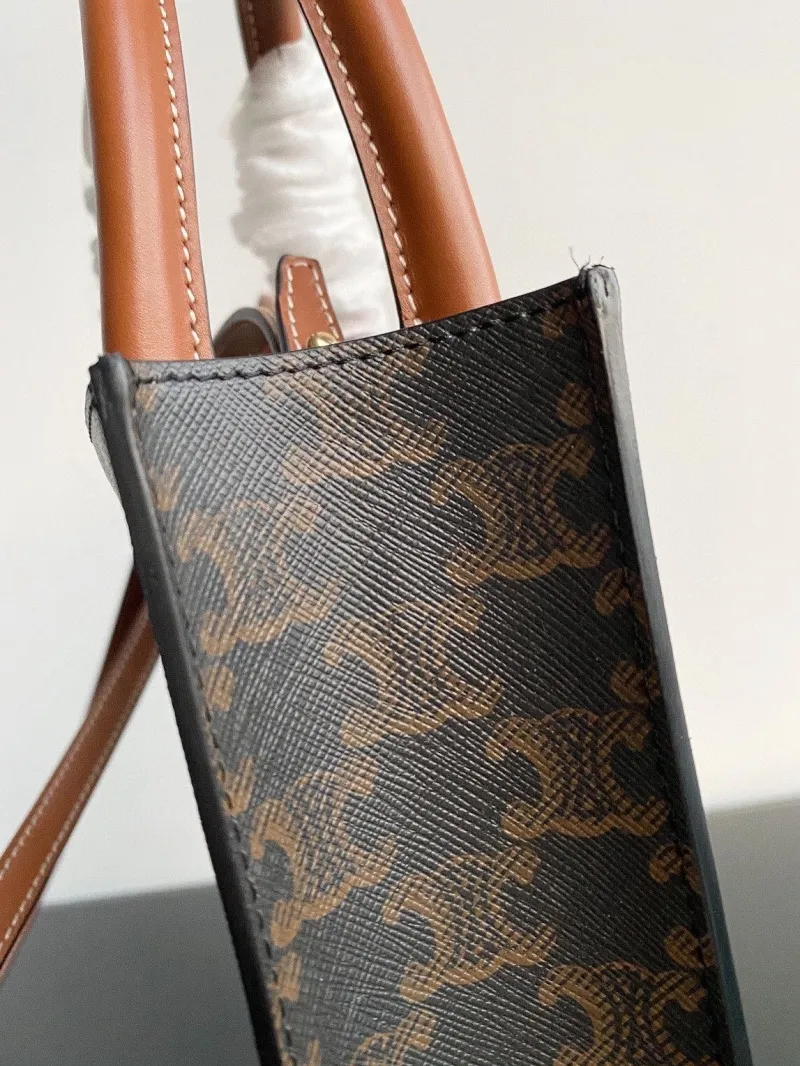 Celine Monogram Top Handle Crossbody Tote Bag 174 - Image 6