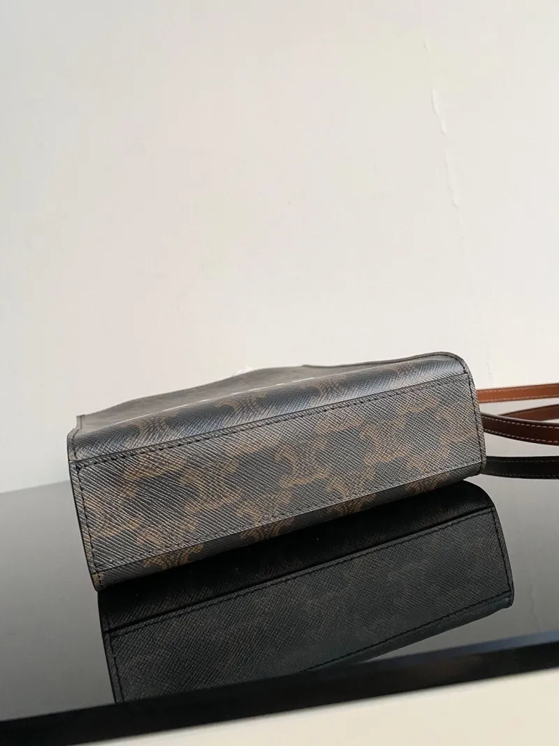 Celine Monogram Top Handle Crossbody Tote Bag 174 - Image 7