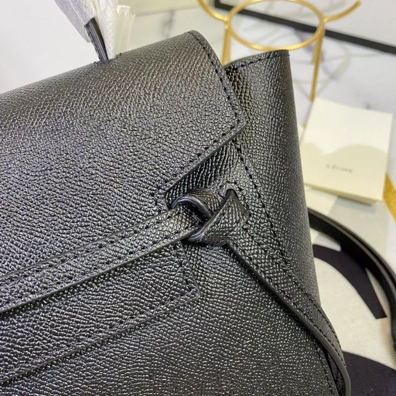 Celine Black Mini Top Handle Crossbody Bag - Image 6