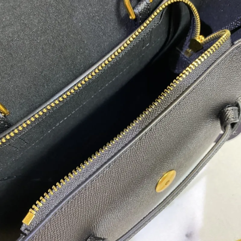 Celine Black Mini Top Handle Crossbody Bag - Image 9