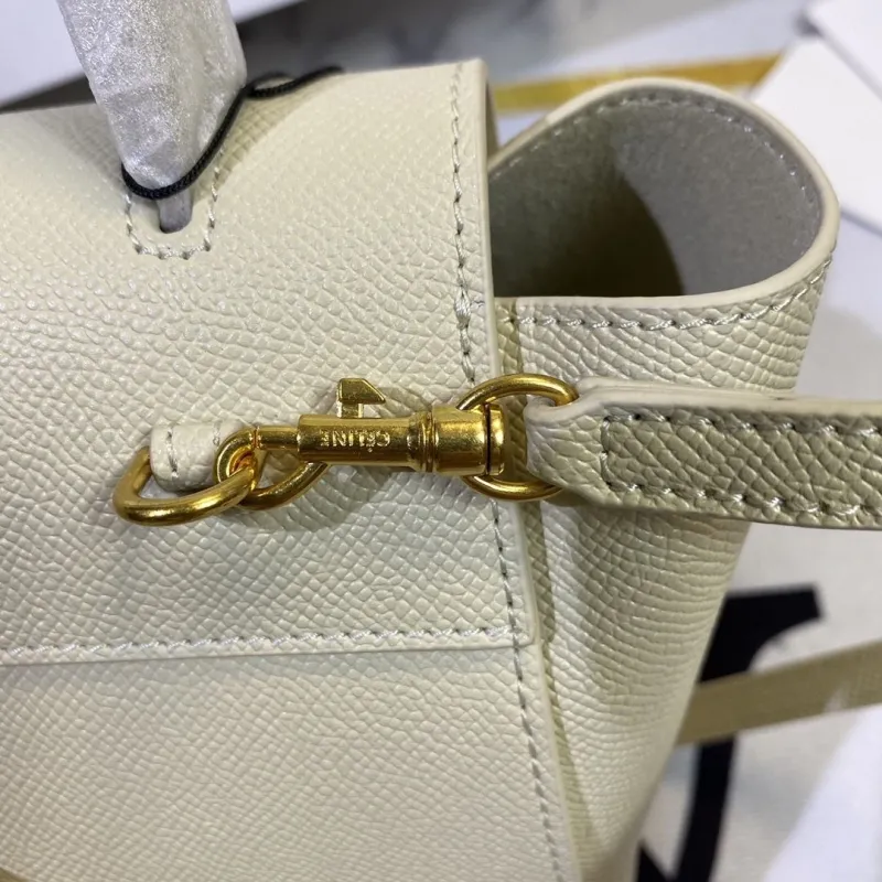 Celine Cream Top Handle Crossbody Bag 181 - Image 7