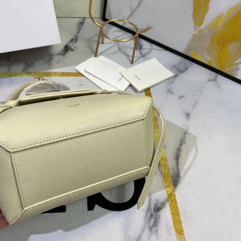 Celine Cream Top Handle Crossbody Bag 181 - Image 8