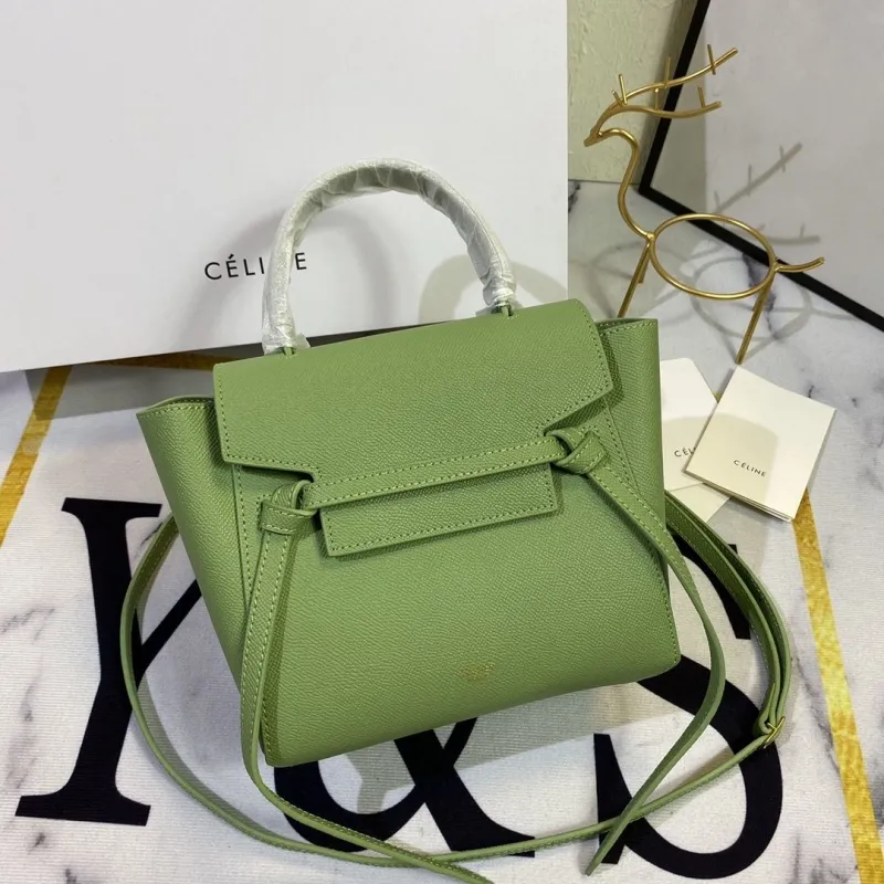 Celine Green Top Handle Crossbody Bag 183