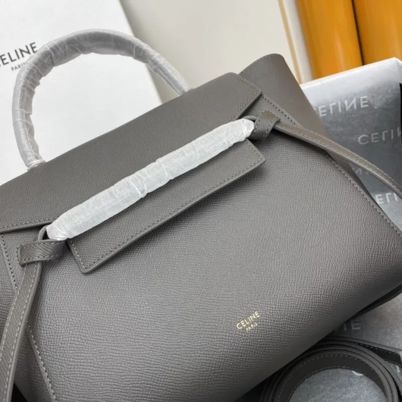 Celine Gray Top Handle Bag 229 - Image 4