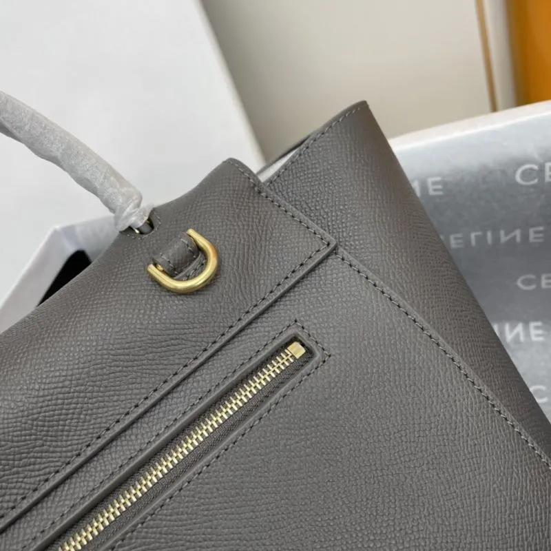 Celine Gray Top Handle Bag 229 - Image 5