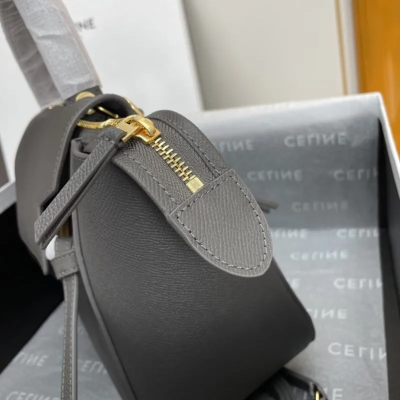 Celine Gray Top Handle Bag 229 - Image 8