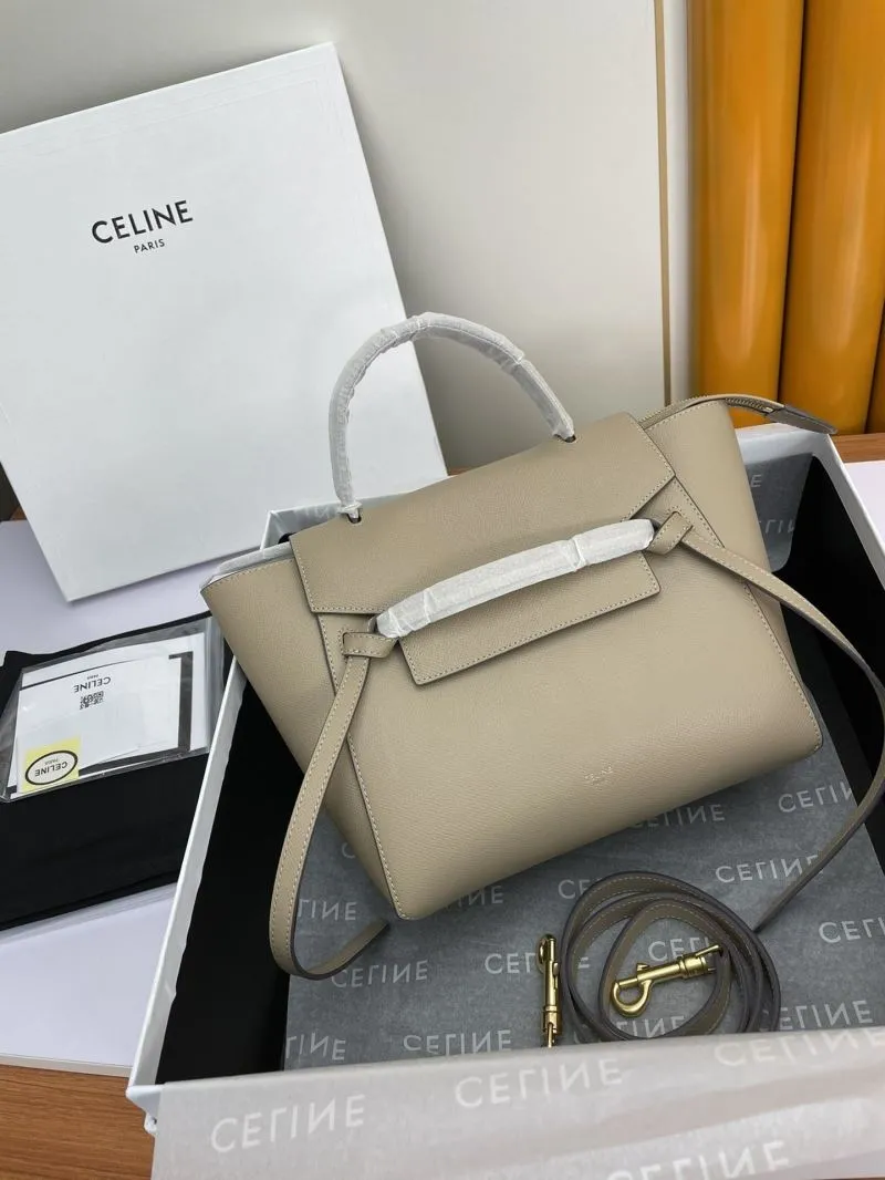 Celine Beige Top Handle Bag 230