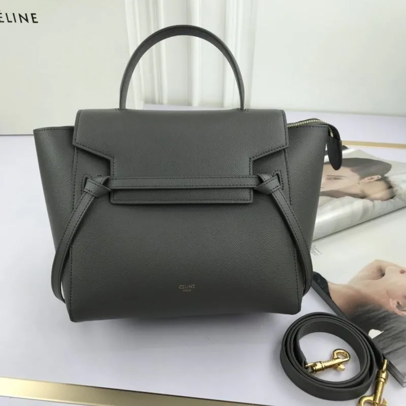 Celine Gray Top Handle Handbag 234