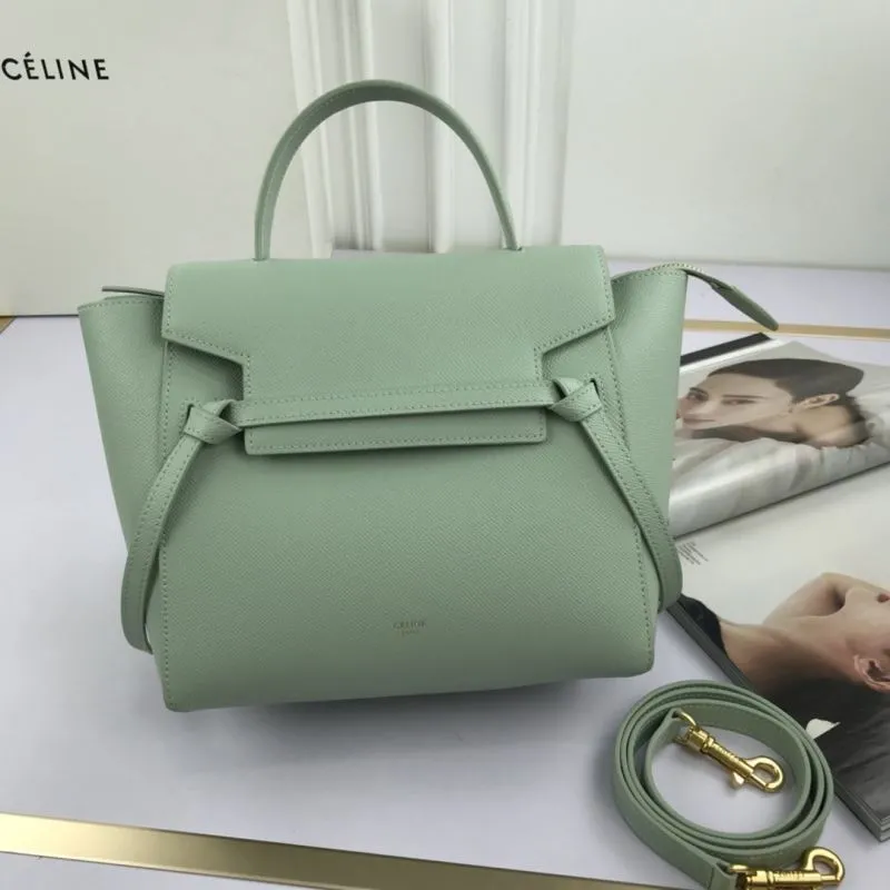 Celine Mint Green Top Handle Bag 235