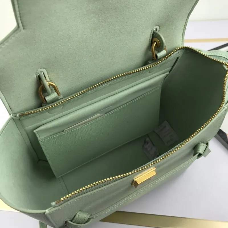 Celine Mint Green Top Handle Bag 235 - Image 8
