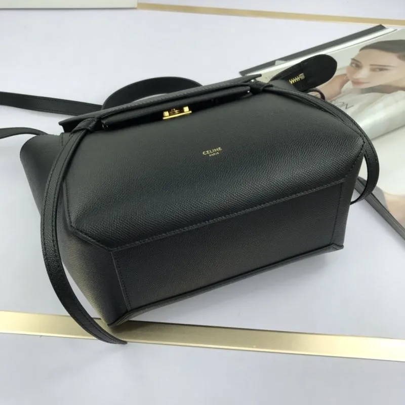 Celine Black Top Handle Bag 236 - Image 5