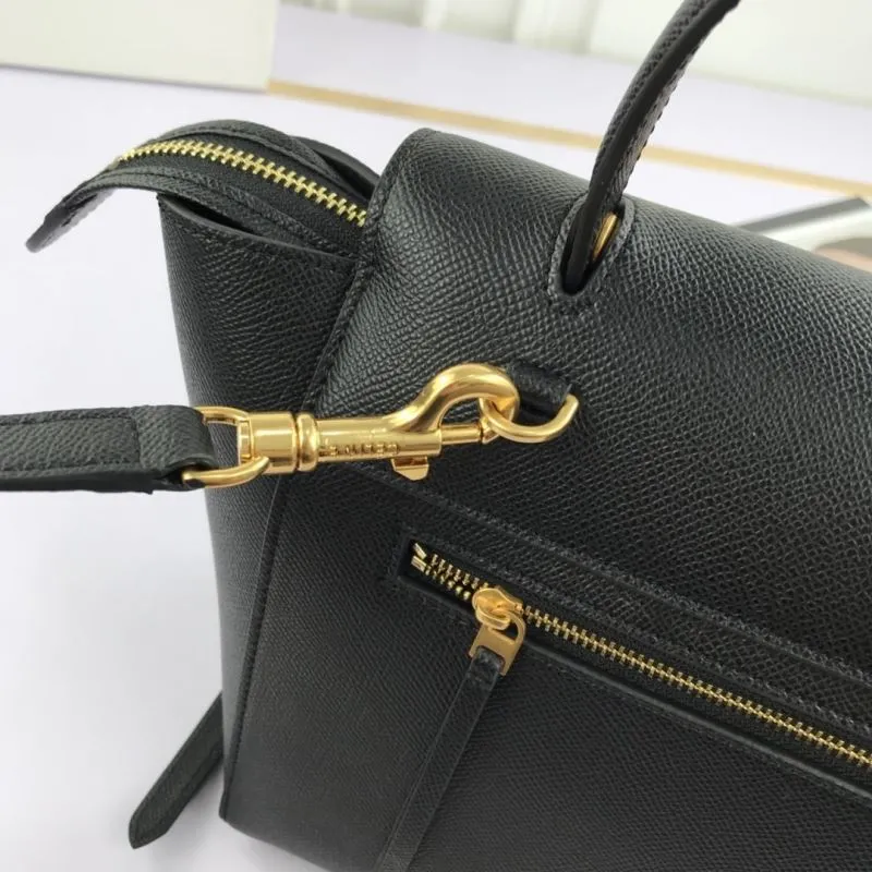 Celine Black Top Handle Bag 236 - Image 6