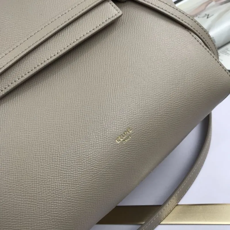 Celine Gray Leather Top Handle Bag 237 - Image 5
