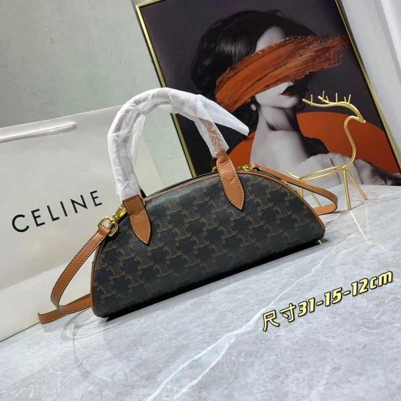 Celine Monogram Top Handle Crossbody Bag 31cm