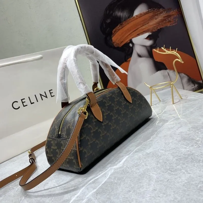 Alternative view of Celine Monogram Top Handle Crossbody Bag 31cm