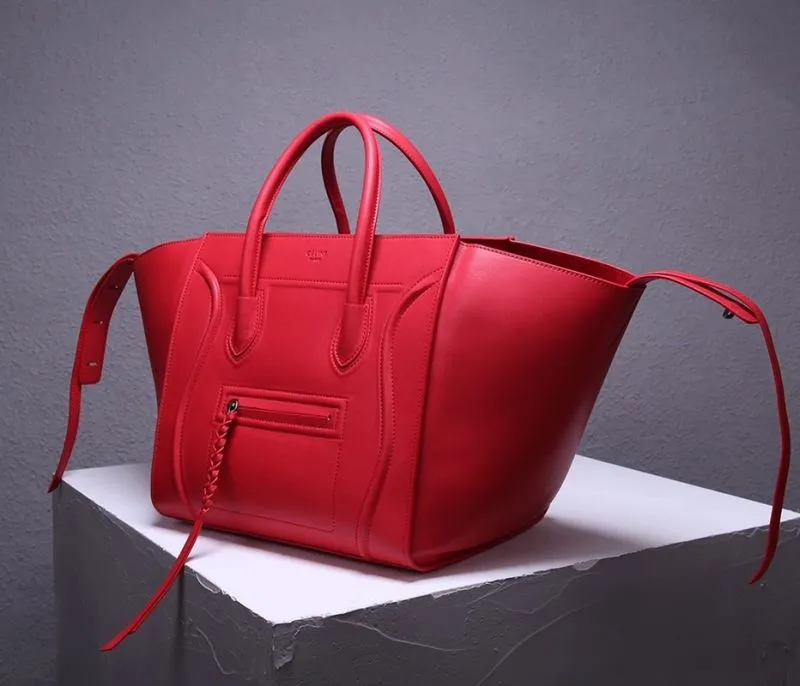 Alternative view of Celine Red Top Handle Tote Bag 241