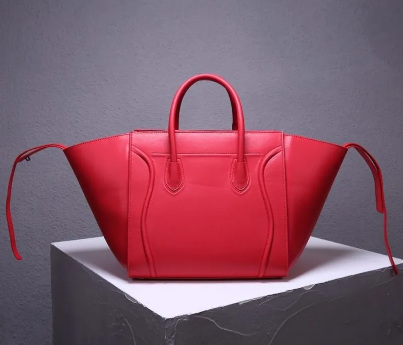 Celine Red Top Handle Tote Bag 241 - Image 3