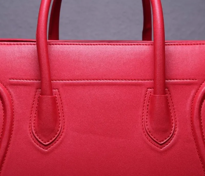 Celine Red Top Handle Tote Bag 241 - Image 8