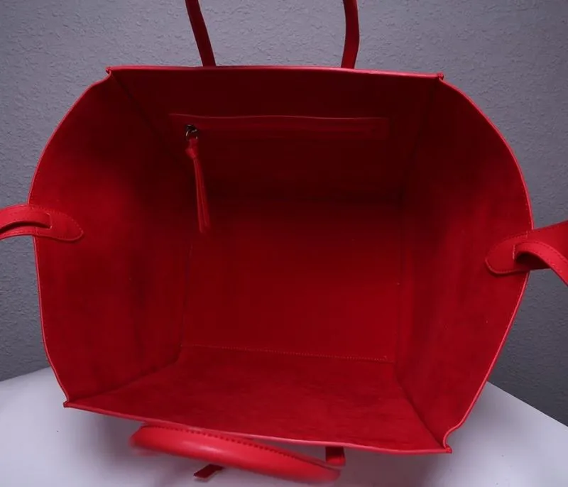 Celine Red Top Handle Tote Bag 241 - Image 9