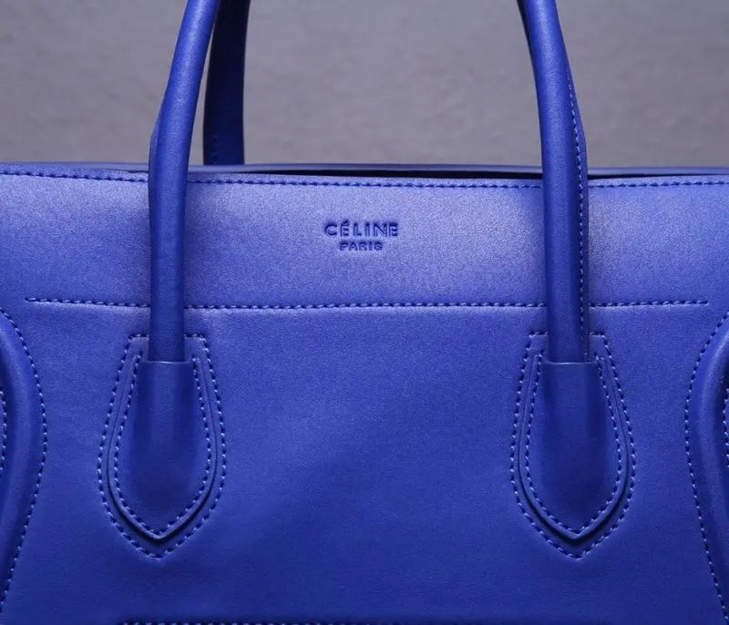 Celine Blue Top Handle Bag 242 - Image 6