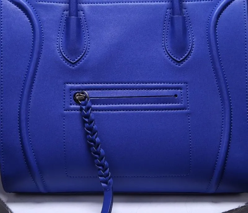 Celine Blue Top Handle Bag 242 - Image 7