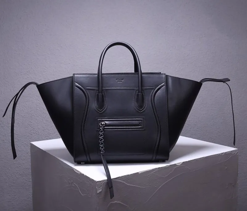 Celine Black Top Handle Tote Bag 245