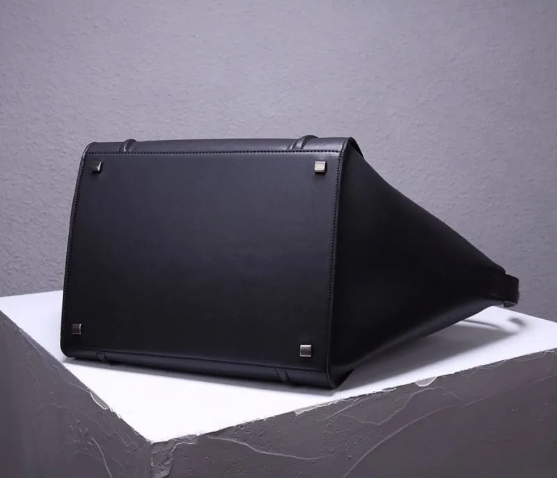 Celine Black Top Handle Tote Bag 245 - Image 5