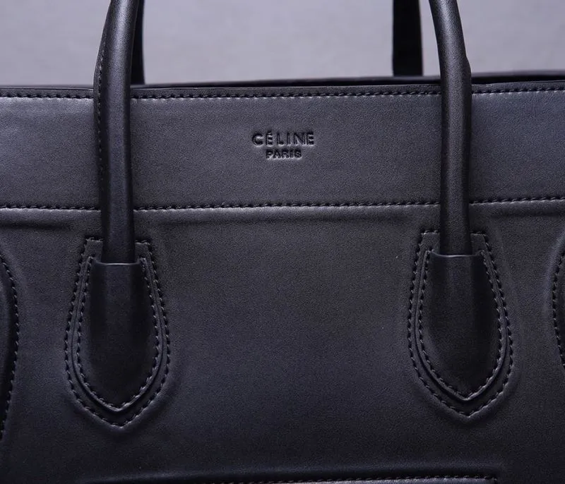 Celine Black Top Handle Tote Bag 245 - Image 6