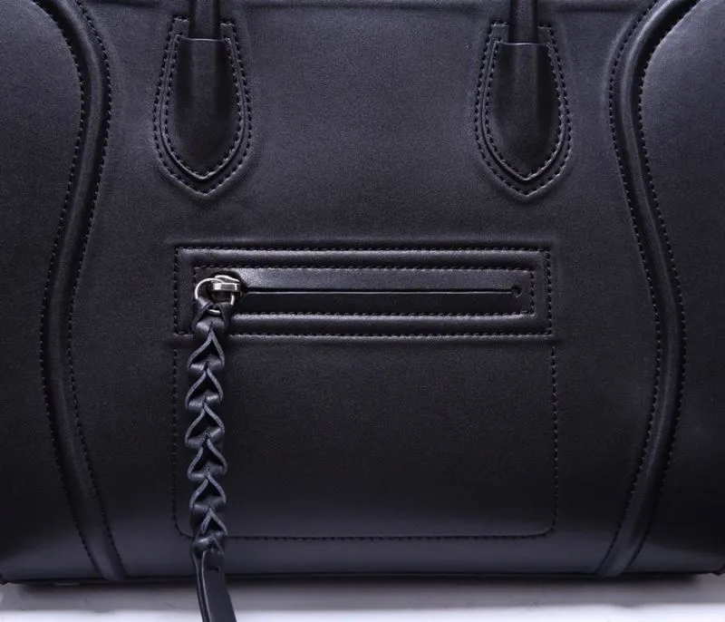 Celine Black Top Handle Tote Bag 245 - Image 7