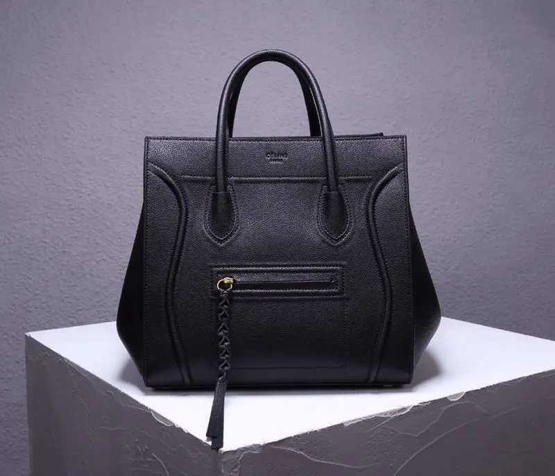 Celine Black Top Handle Tote Bag 248 - Image 4