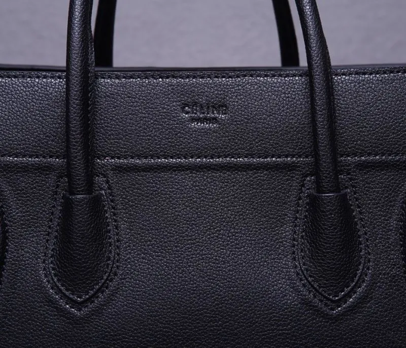 Celine Black Top Handle Tote Bag 248 - Image 6