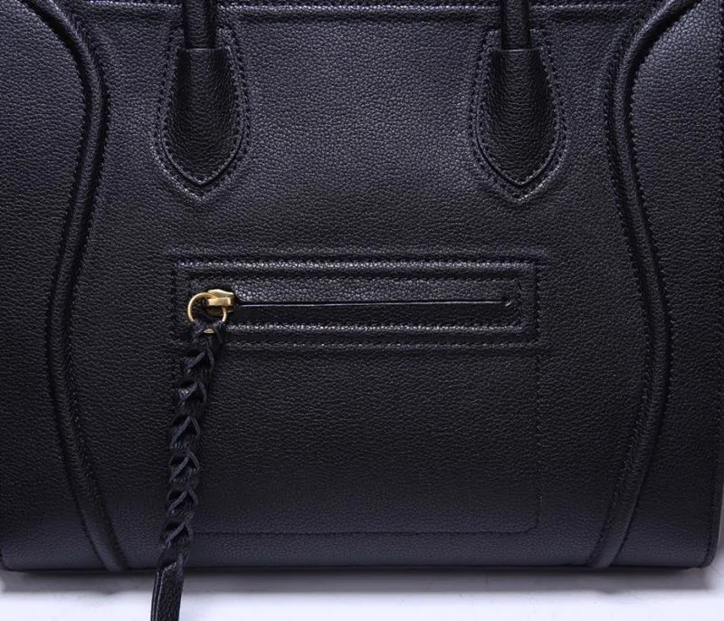 Celine Black Top Handle Tote Bag 248 - Image 7