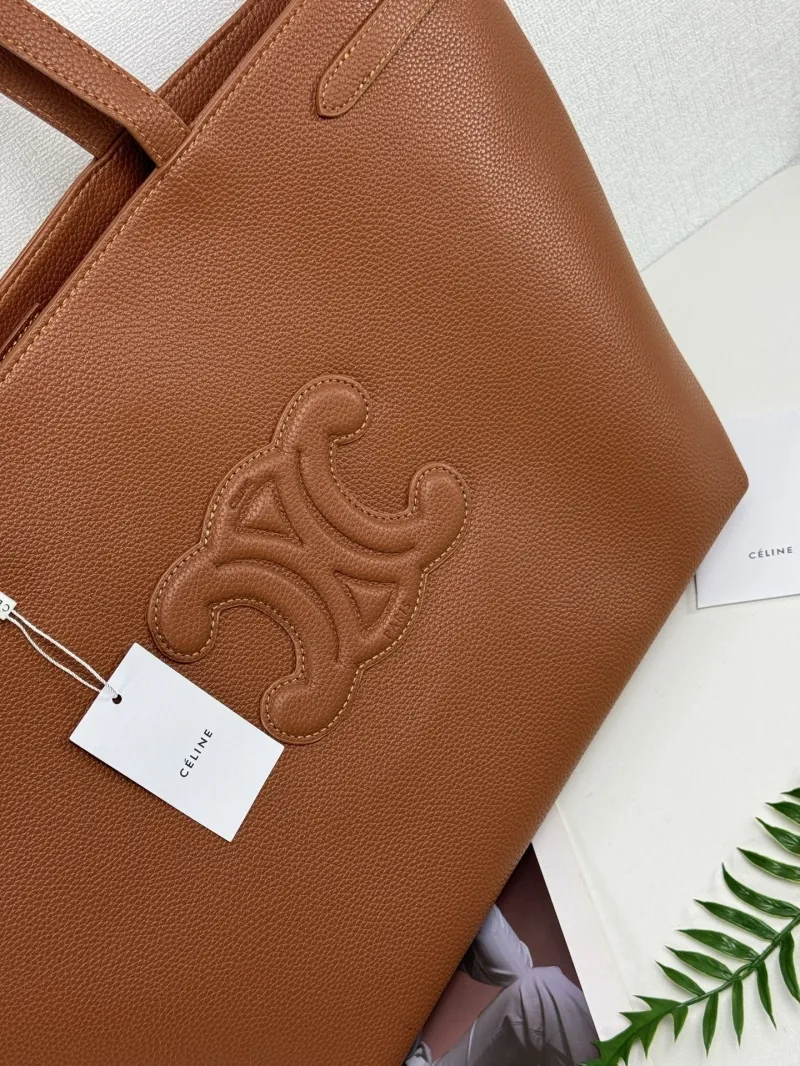 Celine Large Shopping Tote Bag Brown 54cm - Image 8