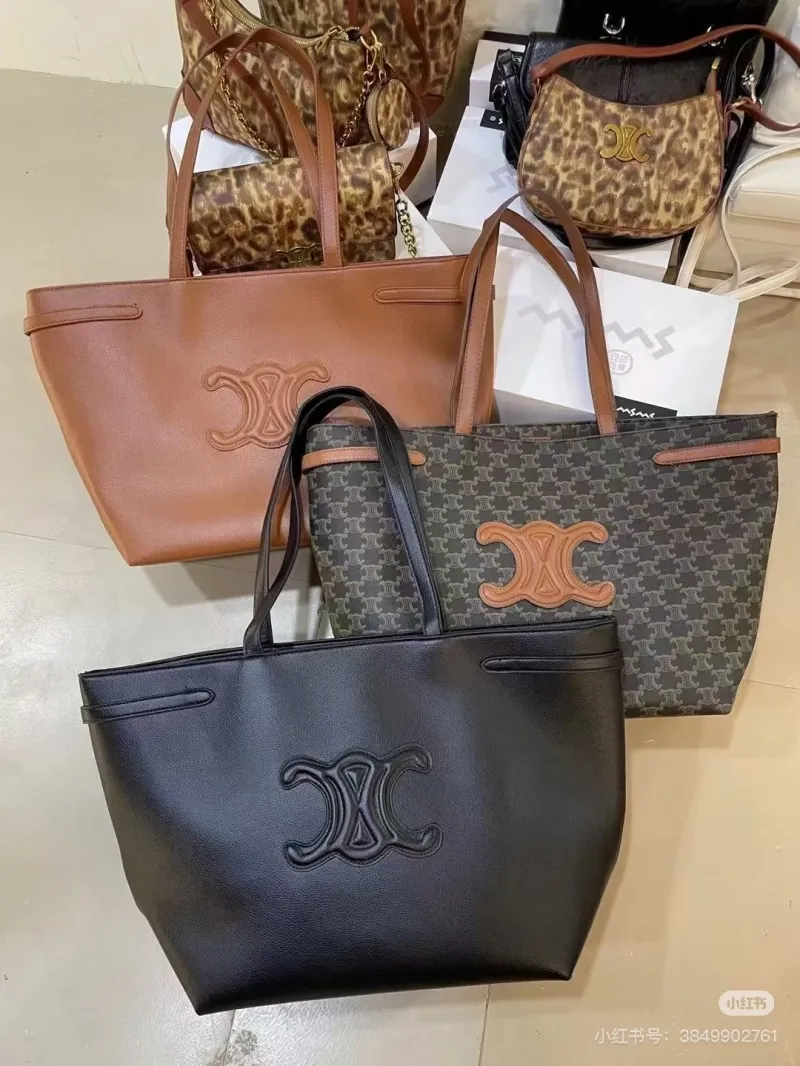 Celine Monogram Large Brown Shopping Tote Bag - Image 8