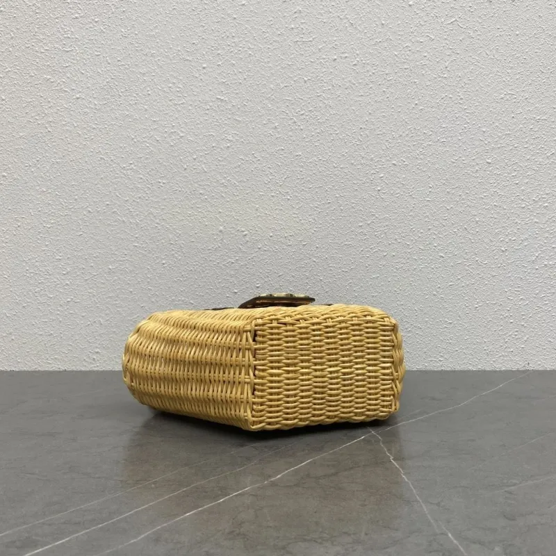 Celine Wicker Basket Crossbody Bag - Image 4