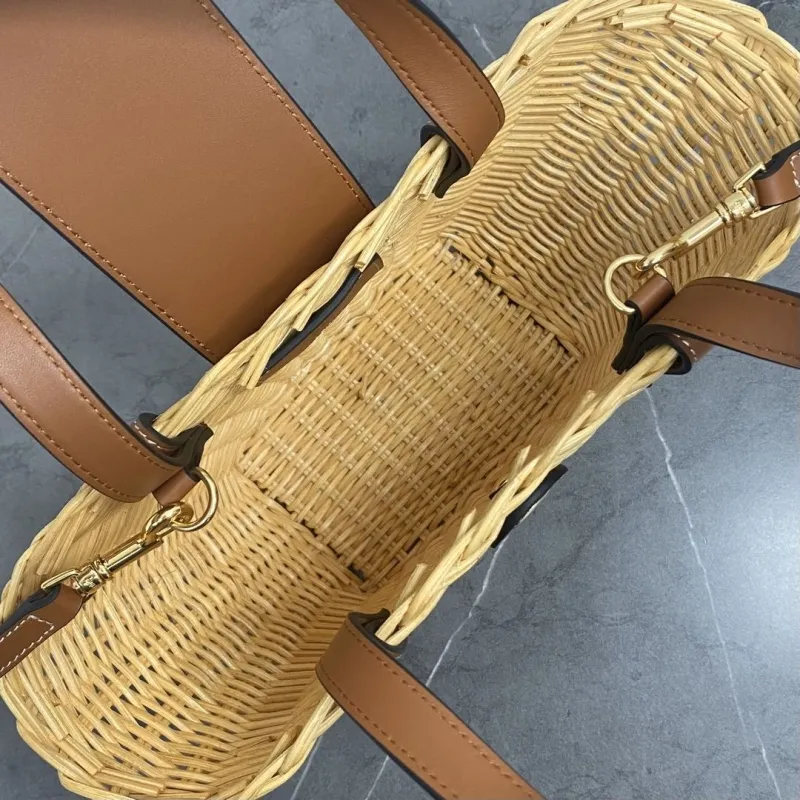 Celine Wicker Basket Crossbody Bag - Image 5