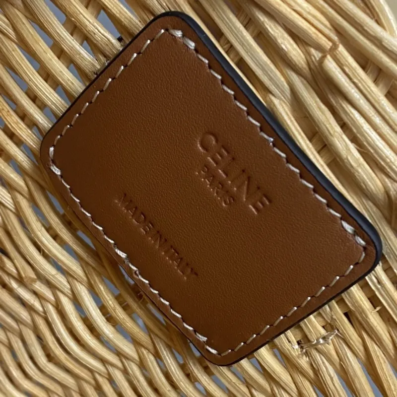 Celine Wicker Basket Crossbody Bag - Image 6