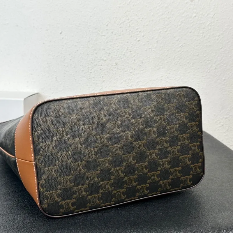 Celine Large Monogram Tote Bag Brown Tan - Image 5