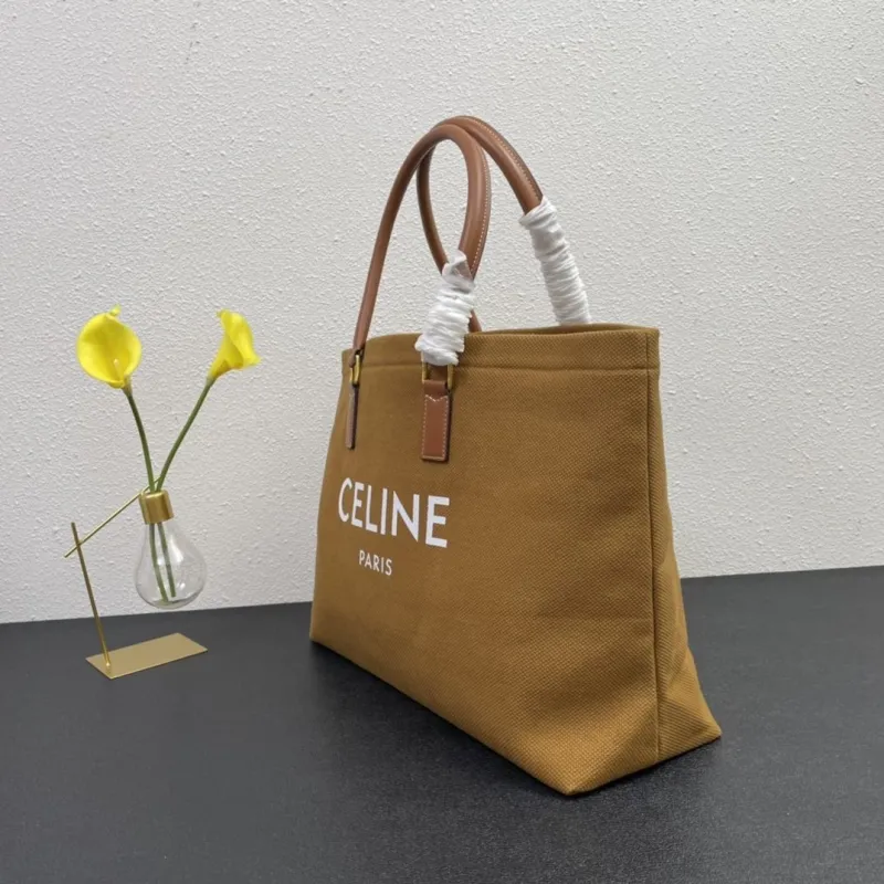Celine Brown Canvas Tote Bag 1168 51x33cm - Image 4