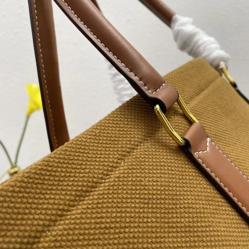 Celine Brown Canvas Tote Bag 1168 51x33cm - Image 5