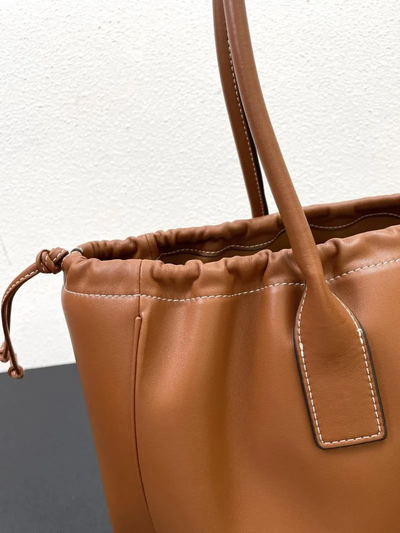 Celine Brown Leather Tote Bag 7780 - Image 6
